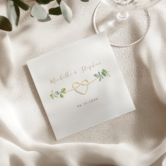 Elegant Eucalyptus Greenery Wedding Serviette