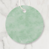 Elegant Eucalyptus Greenery Wedding Vielen Dank Geschenkanhänger (Rückseite)