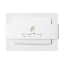 Elegant Eucalyptus Leaf Foliage Wedding Einladungsbanderole
