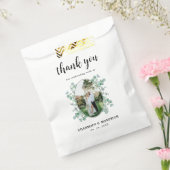 Elegant Eucalyptus leaf Foto Wedding Vielen Dank Geschenktütchen (Versiegelt)