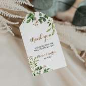 Elegant Eucalyptus Leaf Greenerenery Vielen Dank Geschenkanhänger