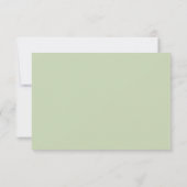 Elegant Eucalyptus Leaf Greenery Rsvp Card (Rückseite)