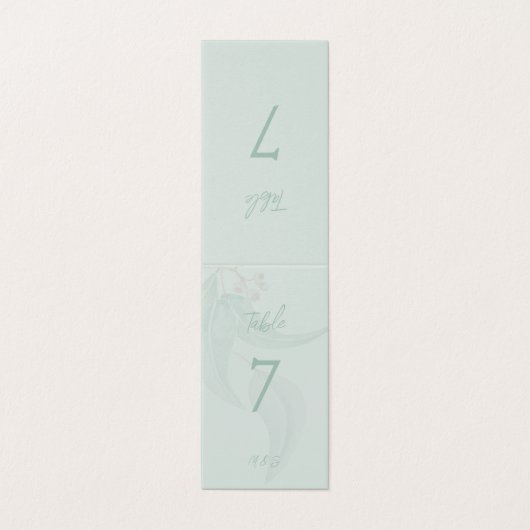 Elegant Eucalyptus Mint Boho Chic (Außenseite Aufgefaltet)