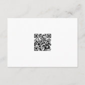Elegant Eucalyptus Peonies Wedding RSVP (QR-Code) (Rückseite)