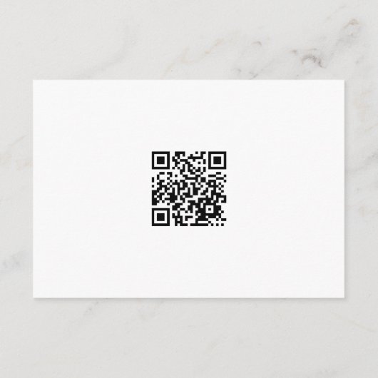 Elegant Eucalyptus Peonies Wedding RSVP (QR-Code) (Rückseite)