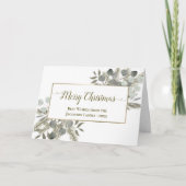 Elegant Eucalyptus & Pine Frohe Weihnachten (Vorderseite)