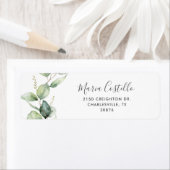 Elegant Eucalyptus Quinceanera Rücksendeadresse (Insitu)