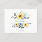 Elegant Eucalyptus rät, wie viele Kisses Game Card Visitenkarte (Rückseite)