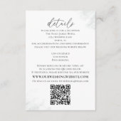 Elegant Eucalyptus Simple Website QR Code Details Begleitkarte (Vorderseite)