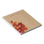 Elegant Eucalyptus Verlasse Rustic Kraft Notizblock (angewinkelt)