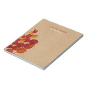 Elegant Eucalyptus Verlasse Rustic Kraft Notizblock (Rotiert)