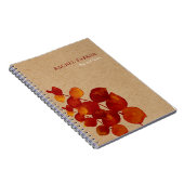 Elegant Eucalyptus Verlasse Rustic Kraft Notizblock (Rechte Seite)