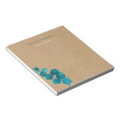 Elegant Eucalyptus Verlasse Rustic Kraft Notizblock (angewinkelt)