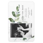 Elegant Eucalyptus Watercolor Save the Date Magnet (Vertikal)