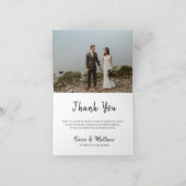 Elegant Eucalyptus Watercolor Wedding Dankeskarte (Innenseite)