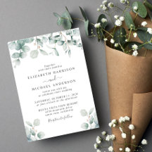 Elegant Eucalyptus Watercolor Wedding