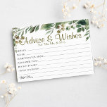 Elegant Eucalyptus Wedding Advice wünscht Karten<br><div class="desc">Hochzeitsratgeber und wünscht Karten für Braut- und Bräutigam-Sake,  Wünsche für Mr. & Mrs. - Brautparty,  Bachelorette Games.</div>