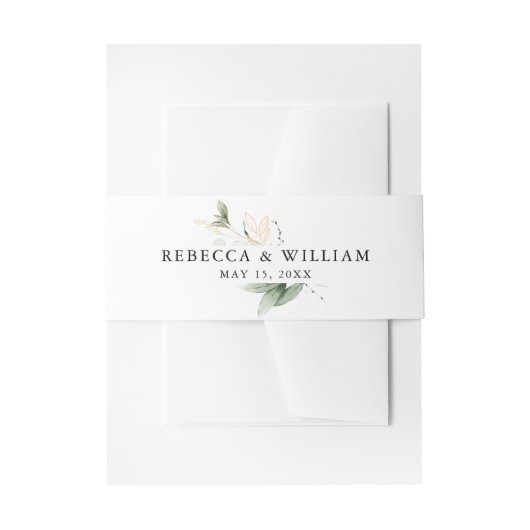 Elegant Eucalyptus Wedding Bly Band (Vorderseite Beispiel)
