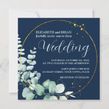 Elegant Eucalyptus Wedding Einladung