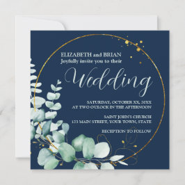 Elegant Eucalyptus Wedding Einladung