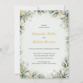 Elegant Eucalyptus Wedding Einladung (Vorderseite)