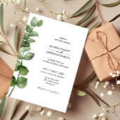 Elegant Eucalyptus Wedding Einladung