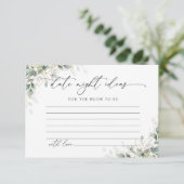 Elegant Eucalyptus Wedding Enclosure Card Begleitkarte (Stehend Vorderseite)