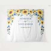 Elegant Eucalyptus Wedding Foto Booth Hintergrund Wandteppich (Vorderseite (Horizontal))