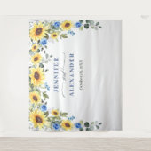 Elegant Eucalyptus Wedding Foto Booth Hintergrund Wandteppich (Vorderseite)