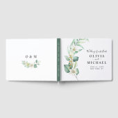 Elegant Eucalyptus Wedding Gästebuch (Voll)