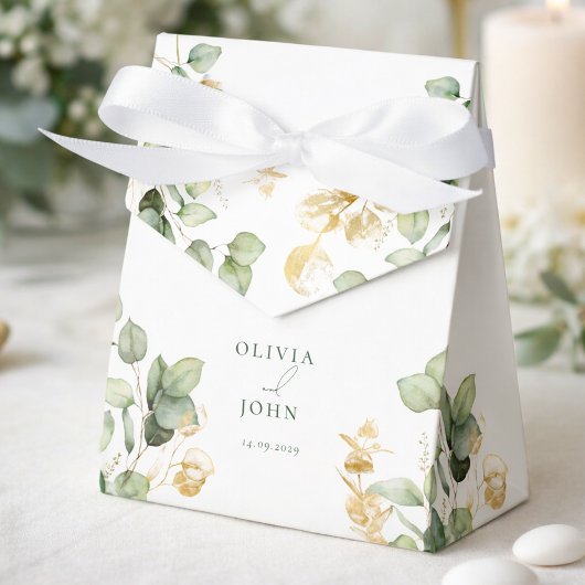 Elegant Eucalyptus Wedding Geschenkschachtel