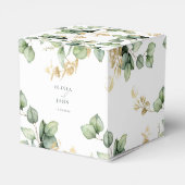 Elegant Eucalyptus Wedding Geschenkschachtel (Rückseite)