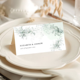 Elegant Eucalyptus Wedding Platzkarte
