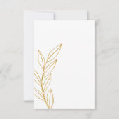 Elegant Eucalyptus Wedding RSVP Card (Rückseite)