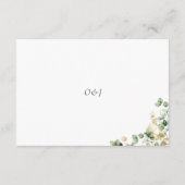 Elegant Eucalyptus Wedding Website Enclosure Card Begleitkarte (Rückseite)