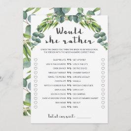 Elegant Eucalyptus Wreath Bridal würde sie lieber