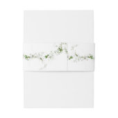 Elegant Eucalyptus Wreath Monogram Wedding Einladungsbanderole (Rückseitenbeispiel)