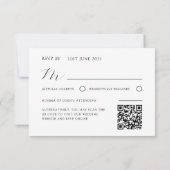 Elegant Eucalyptus Wreath Wedding RSVP Karte (Rückseite)