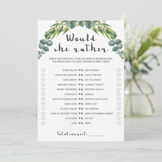 Elegant Eucalyptus Wreath würde eher spielen (Stehend Vorderseite)