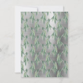 ELEGANT EUCALYPTUS WREATSILVER SAVE THE DATE (Rückseite)