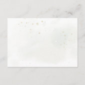 Elegant Eukalyptus Blätter Grüne Goldhochzeit Dankeskarte (Rückseite)