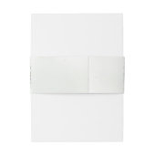 Elegant Eukalyptus Blätter Grüne Goldhochzeit Einladungsbanderole (Rückseitenbeispiel)