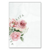 Elegant Eukalyptus Blätter Grüne Goldhochzeit Tischnummer (Rückseite)