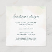 Elegant Eukalyptus Botanische Vegetation Moderne Quadratische Visitenkarte (Rückseite)