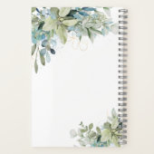 Elegant Eukalyptus Botanischer Garten Rezept Notizblock (Rückseite)