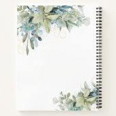 Elegant Eukalyptus Botanisches Rezept Notizblock (Rückseite)