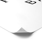 Elegant Eukalyptus Cross Taufe Willkommen Poster (Ecke)