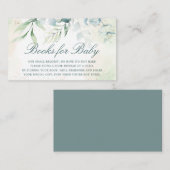 Elegant Eukalyptus Greenerity Books for Baby Begleitkarte (Vorne/Hinten)