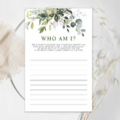 Elegant Eukalyptus Greenerity Brautparty Game