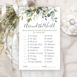 Elegant Eukalyptus Greenerity Brautparty Game